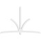 Ekena Millwork Davenport Architectural Grade PVC Gable Bracket, 108"W x 72"H x 4"D x 4"F, 16/12 Pitch GBP108X72X0404DAV00 - alternate 3